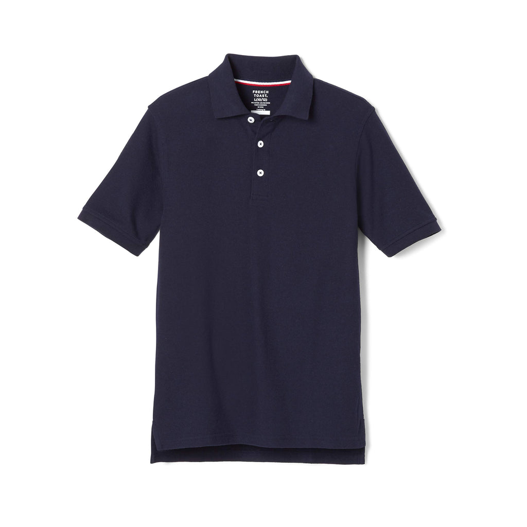 French Toast Kids' Pique Polo (Standard & Husky) | Uniform polo top for boys and girls; Offered in Standard and Husky size ranges