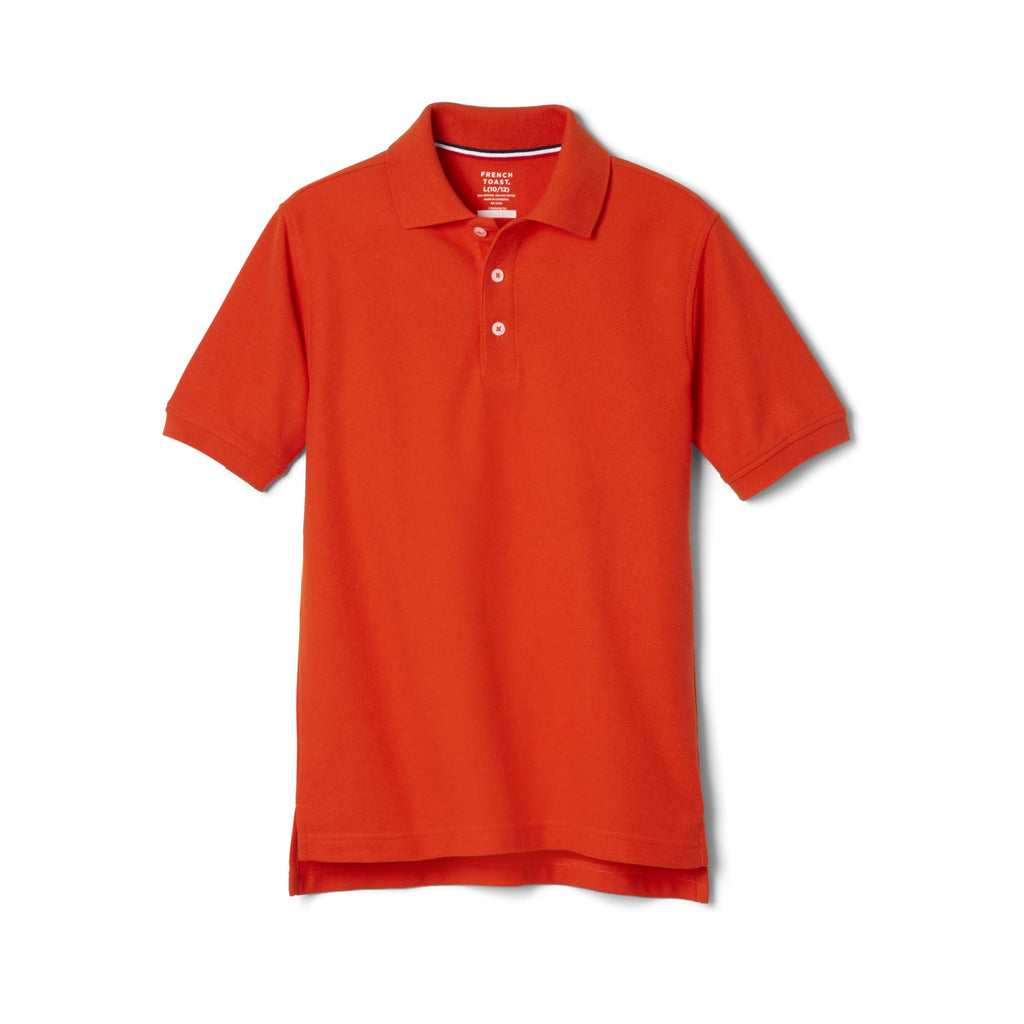 French Toast Kids' Pique Polo (Standard & Husky) | Uniform polo top for boys and girls; Offered in Standard and Husky size ranges