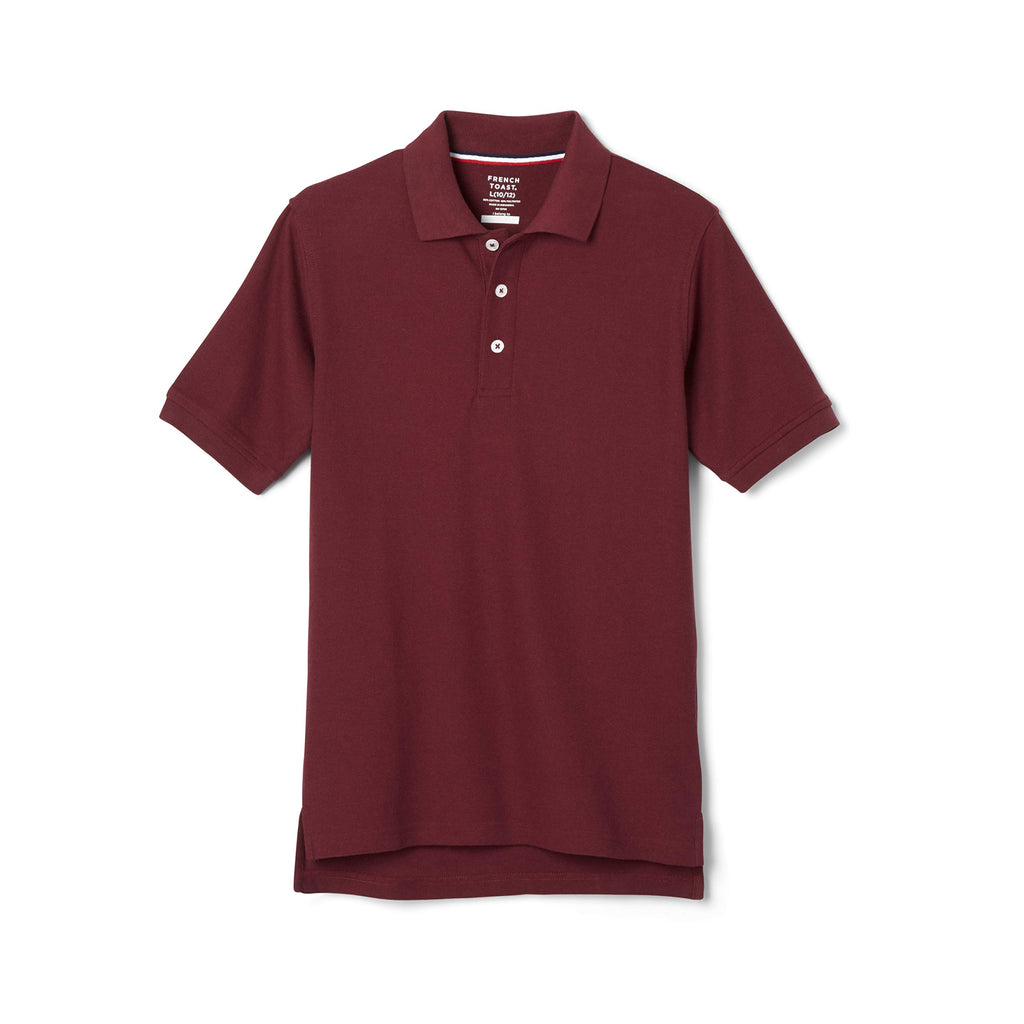 French Toast Kids' Pique Polo (Standard & Husky) | Uniform polo top for boys and girls; Offered in Standard and Husky size ranges