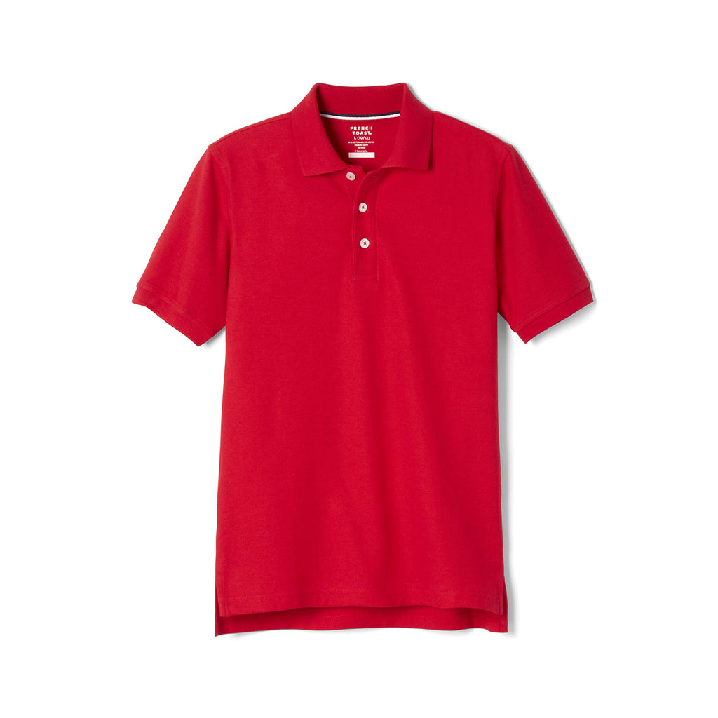 French Toast Kids' Pique Polo (Standard & Husky) | Uniform polo top for boys and girls; Offered in Standard and Husky size ranges