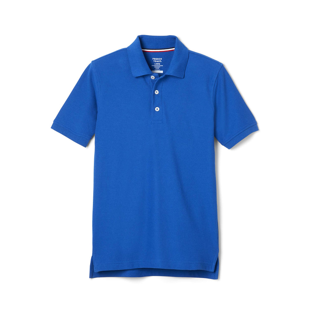 French Toast Kids' Pique Polo (Standard & Husky) | Uniform polo top for boys and girls; Offered in Standard and Husky size ranges