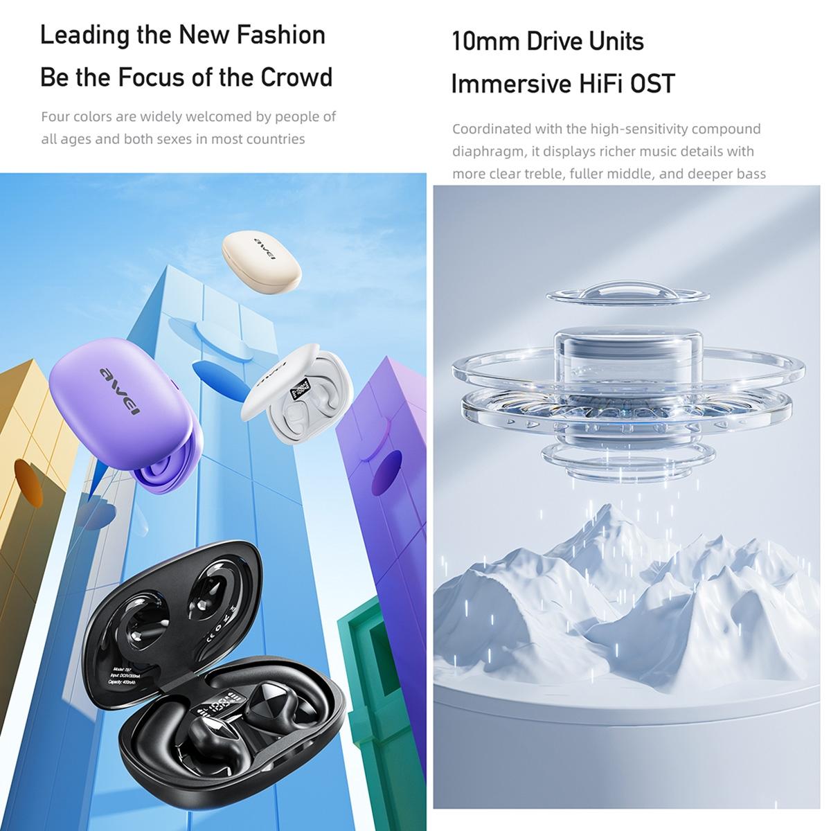 NNEDSZ Wireless Tws Bluetooth Earbuds With Air Conduction Technology